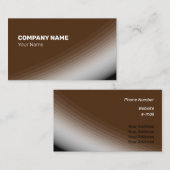 茶色素晴らしの白いシェードとレイ 名刺 (正面/裏面)