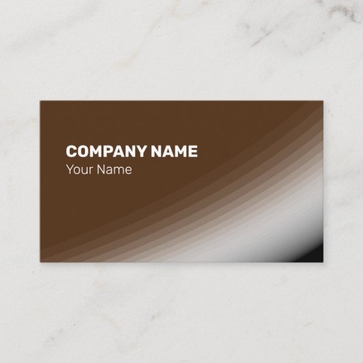茶色素晴らしの白いシェードとレイ 名刺 (正面)