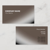 茶色素晴らしの白いシェードとレイ 名刺 (正面/裏面)