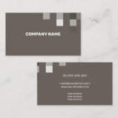 茶色素晴らしの透コンテンポラリー過性 名刺 (正面/裏面)