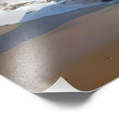 茶色素晴らしの馬がビーチに フォトプリント            (角)