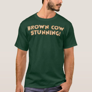 茶色素晴らし牛 Tシャツ