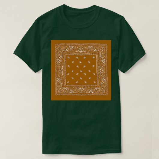 茶色素朴と白のアナ Tシャツ (デザイン正面)