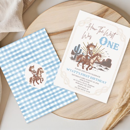 茶色素朴のフレーム西が1歳の誕生日だった 招待状