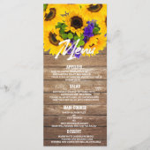 茶色素朴の木ひまわりフローラのメ結婚ニュー プログラム (正面)