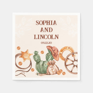 茶色素朴の西結婚欧諸国 スタンダードカクテルナプキン