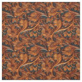 茶色素朴の黒い工具革 ファブリック (見本)