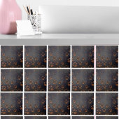 茶色素朴の黒い足柄 タイル