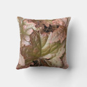 茶色素朴の「メタリック」植物 クッション (裏面)