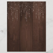 茶色素朴エレガントのバーンドウッドレシピカード (裏面)