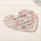 茶色素朴大理石 ペーパーコースター (アングル)