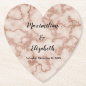 茶色素朴大理石 ペーパーコースター (正面)