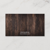 茶色素朴馬の写真コーチウマ科のング 名刺 (裏面)