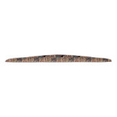 茶色絵画のオレンジ色の銅と金ゴールドバラ タイヘッドバンド (正面)