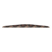 茶色絵画のオレンジ色の銅と金ゴールドバラ タイヘッドバンド (裏面)