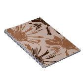 茶色自然のガーベラの花 ノートブック (右側)