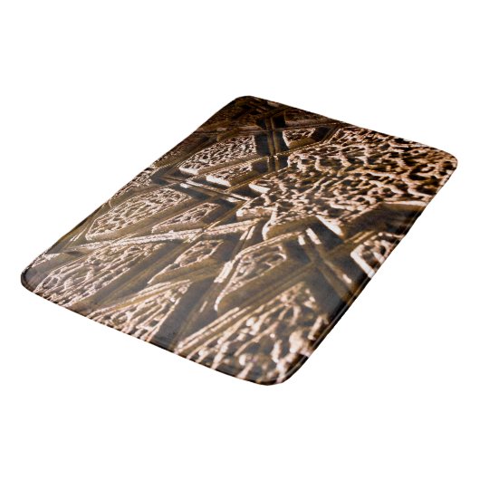 茶色自然星 バスマット (アングル)