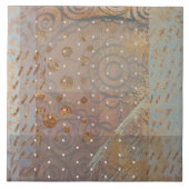 茶色芸術的灰色ブルー工業用ロフトスタイル タイル (正面)