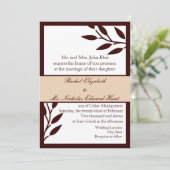 茶色葉の:招待状 招待状 (スタンド正面)