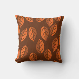 茶色葉 クッション