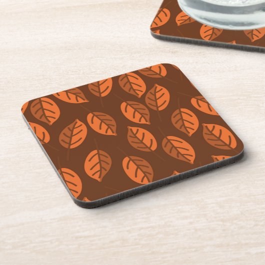 茶色葉 コースター (左側)