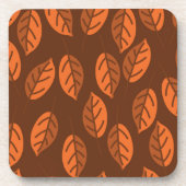 茶色葉 コースター (正面)