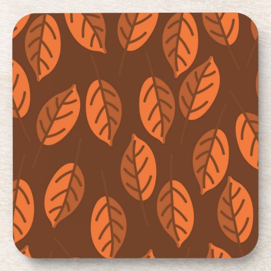 茶色葉 コースター (正面)