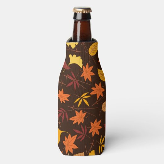 茶色葉 ボトルクーラー (ボトル正面)