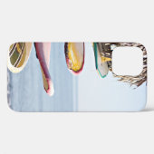 茶色赤と白の木製ラックのサーフボード Case-Mate iPhoneケース (裏面 (横))