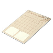 茶色離れの月プランナー ノートパッド (アングル)