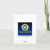 茶色 オレンジ アイボリー 乾燥 葉の感謝カード サンキューカード (裏面)