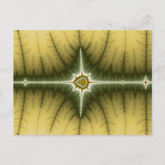 茶色 – フラクタル葉書 ポストカード (正面)