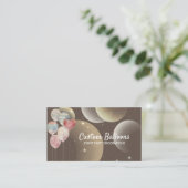 茶色 モダン イベント パーティー 十二星座 風船 名刺 (スタンド正面)