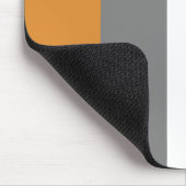 茶色、灰色、白色のストライプ マウスパッド (コーナー)