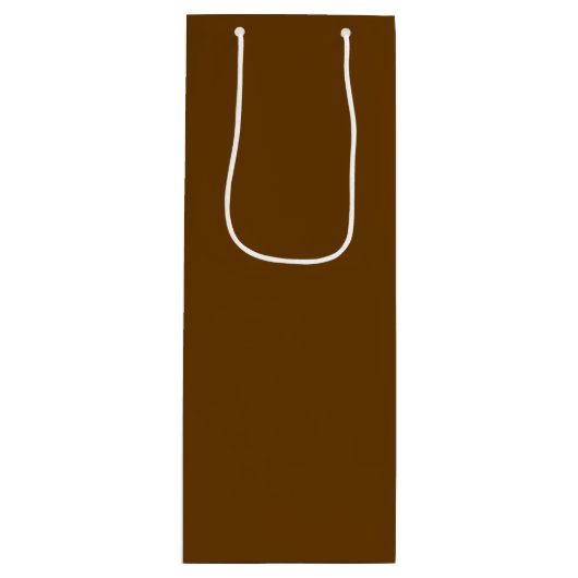 茶色(無地の色) ワインギフトバッグ (正面)