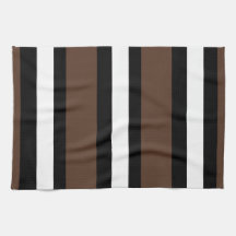 茶色、白黒ストライプ色