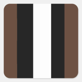 茶色、白黒ストライプ色 スクエアシール