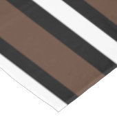 茶色、白黒ストライプ色 テーブルクロス (アングル)