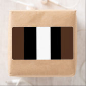 茶色、白黒ストライプ色 ラベル (インサイチュ)