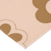 茶色 秋 レトロ Y2K ヒピー フラワーパターン テーブルクロス (アングル)