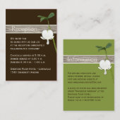 茶色 緑色 象牙色 出血 ハート 封筒 カード (正面/裏面)