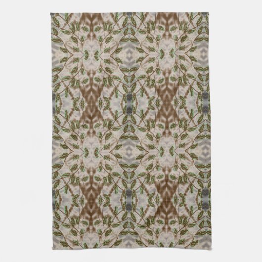 茶色（緑）、灰色（青） キッチンタオル (縦)