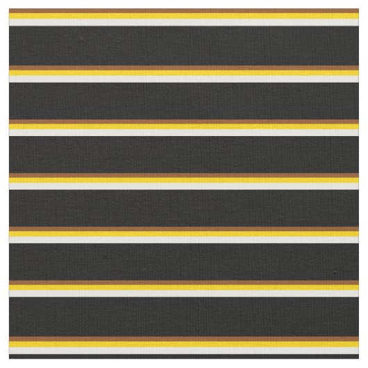 茶色、黄色、白、黒の色の線 ファブリック (クローズアップ)