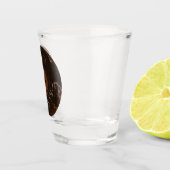 茶色、黒、灰色の渦巻き ショットグラス (右)