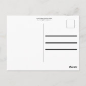 茶色、黒、灰色の渦巻き ポストカード (裏面)