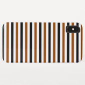 茶色 黒 白 の ストライプ デザイン Case-Mate iPhoneケース (裏面(横))