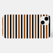 茶色 黒 白 の ストライプ デザイン Case-Mate iPhoneケース (裏面 (横))