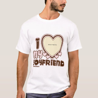 茶色loveのbf tシャツ