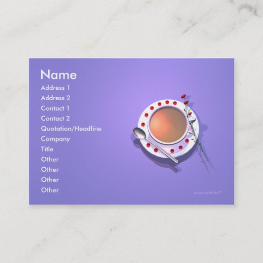 茶花 名刺 (正面)