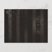 茶褐色の縞模様の背景に蒸気パンクのトンボ エンクロージャーカード (裏面)